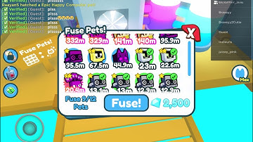 What happens when you fuse 7 robots and 2 happy computers? (Pet Simulator X)