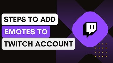 Twitch How To Add Emotes !