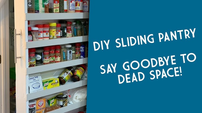DIY Sliding Pantry Food Organizer - Making Midlife Matter