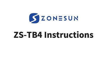 Zonesun ZS-TB4 Flat Surface Label Applicator Instructions