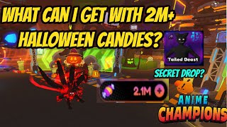 What can i get with 2M+ Halloween candies ??? Finally a secret drop? - Anime Champions screenshot 5