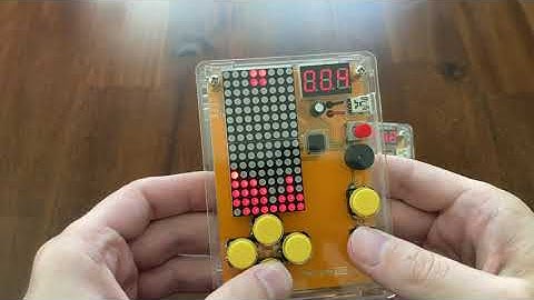 Retro Game Solder Kit (Teris ^^) cool. Meg gets the new one. Build tutorial & overview with demo!