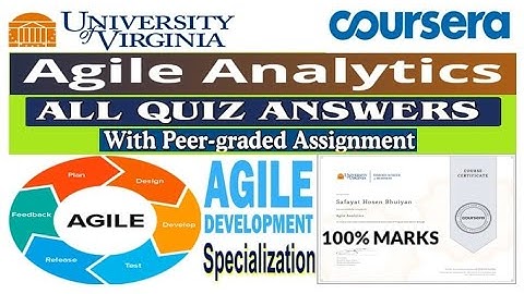 Agile Analytics | All Quiz & Assignment Answers | Coursera | University of Virginia