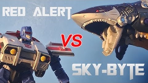 Red Alert VS Sky Byte - Transformers Age of the Primes Stop Motion (AotP)