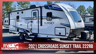 2021 CrossRoads RV Sunset Trail Super Lite SS222RB Rear Bath Travel Trailer Camper at Southern RV