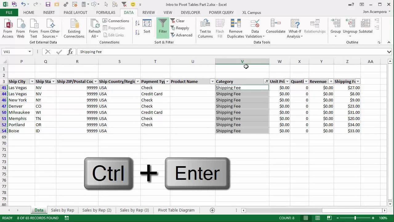 Introduction To Pivot Tables Charts And Dashboards