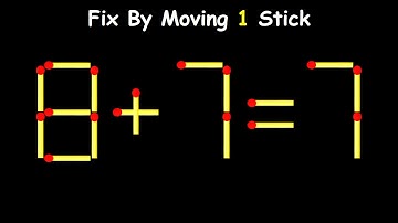20 Difficult Matchstick Puzzles Only People with High IQ Can Solve