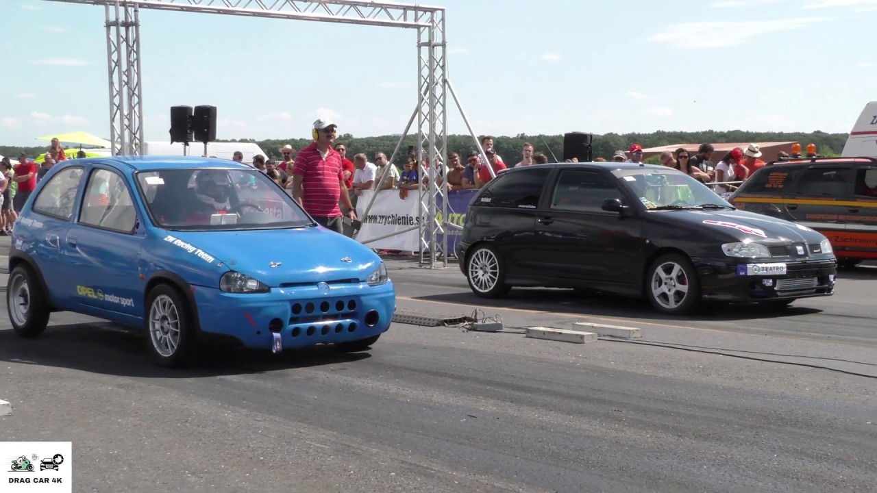 Seat ibiza vs Opel corsa B ZM Racing Team 🚦🚗 drag race 1/8 mile - 4K UHD