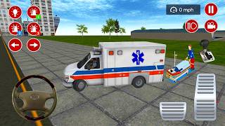 (Yeni) Ambulans oyunu izle 3D | American Ambulance Simulator #600 Ambulans oyunları Android Gameplay