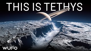 The Surface Of Tethys Stunned Scientists - Saturns Moon Should Not Exist Space Doentary