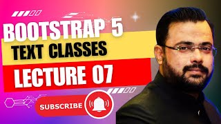Text classes in Bootstrap 5 | Learn Bootstrap 5 For Beginners in Hindi / Urdu