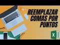 Como cambiar el punto por coma en excel o viceversa #excel