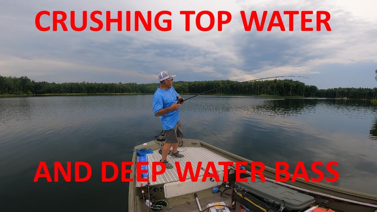 Bass Fishing, Top Water & Deep Water Summer Bass YouTube