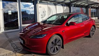 All New Tesla Model 3 Refresh Ultra Red SR | Visual Review and Test Drive