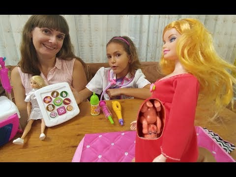 Hamile oyuncak bebek doğum yapıyor, oyuncak barbie, toys unboxing