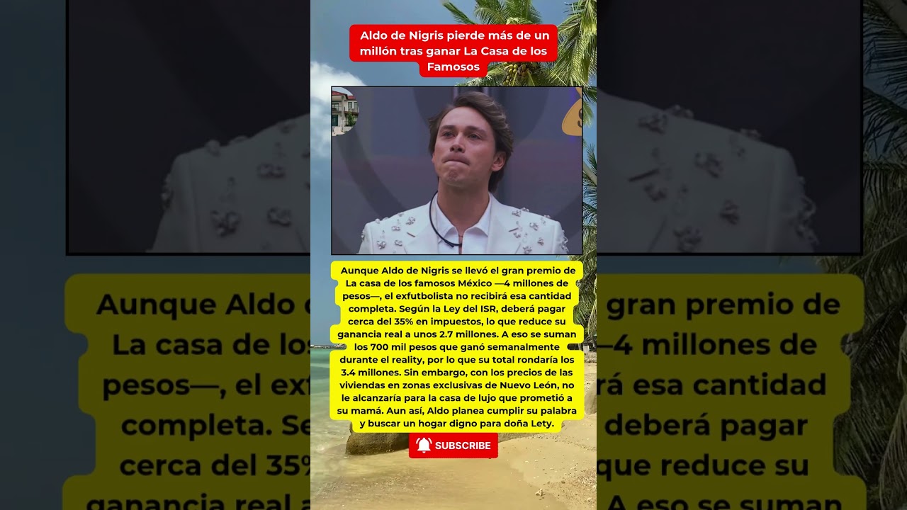 💰 Aldo de Nigris pierde más de un millón en impuestos 