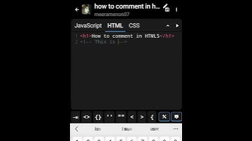 How To Add Comments In HTML #HowToAddCommentsInHTML #shorts #html #htmltutorial #htmlcss