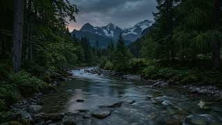 Peaceful Sunset River – Ambient Nature Sounds, Sleep & Relaxation]