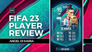 90 WORLD CUP TEAM OF THE TOURNAMENT ANGEL DI MARIA - FIFA 23 ULTIMATE TEAM PLAYER REVIEW - TOTT SBC!