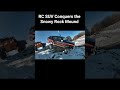 RC SUV Conquers the Snowy Rock Mound