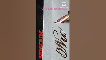 calligraphy style Subscribers request name#calligraphy #cursive #shorts#viral@SAMYAKARTS