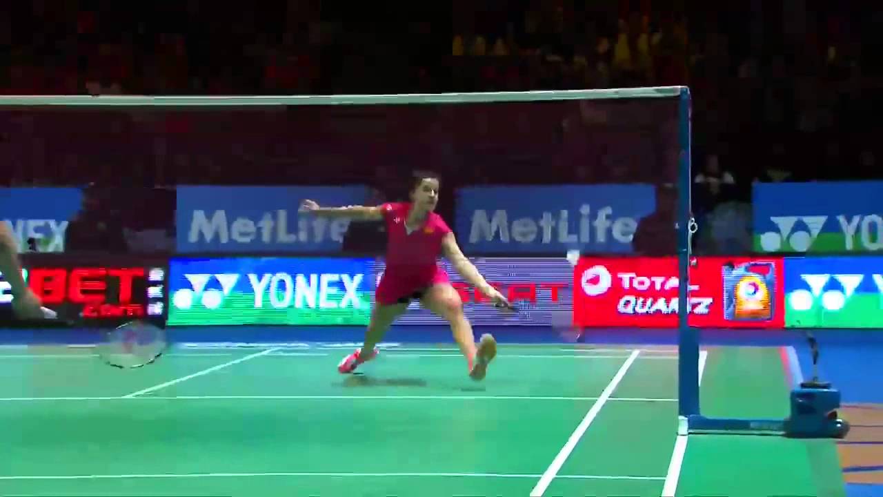 F - 2015 All England - Carolina Marin vs Saina Nehwal