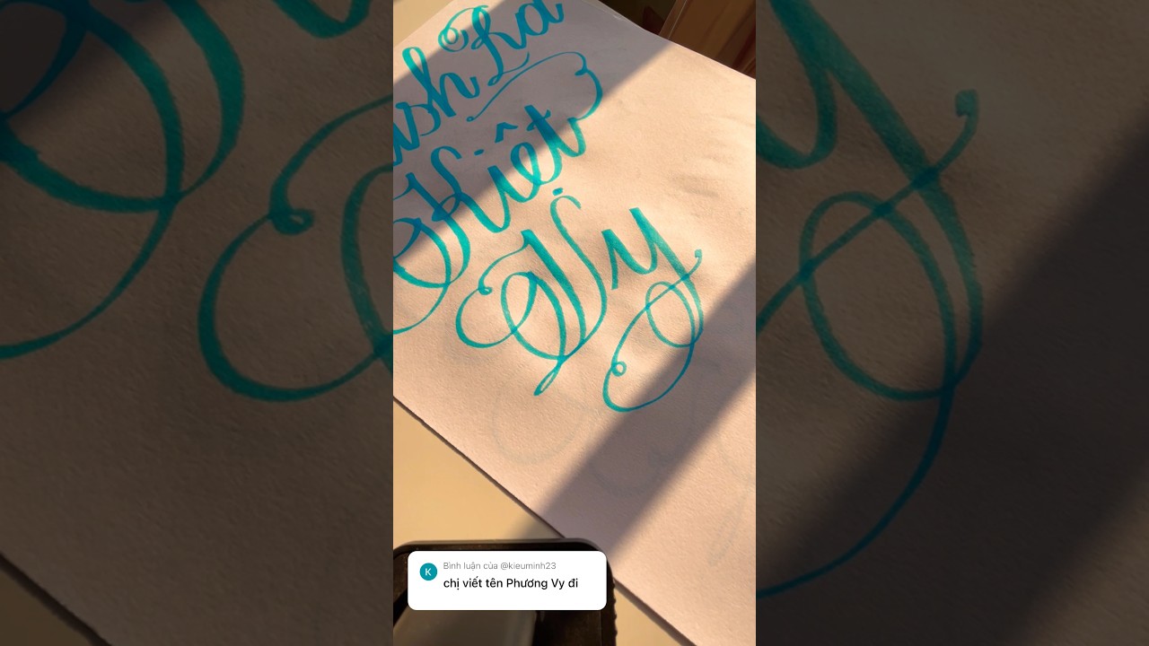 How to write beautiful name Vy