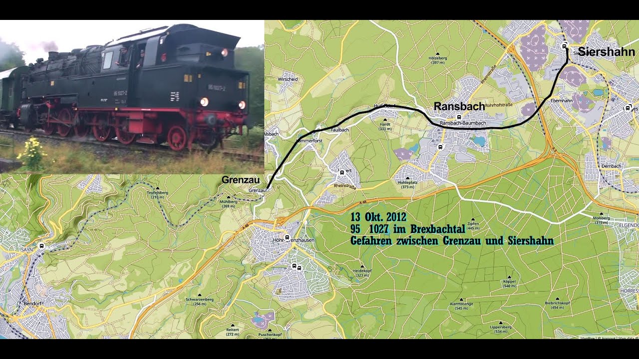 HD / Mit BR 95-1027 am 13. Okt. 2012 im Brextal