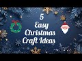 5 Easy 🎀 Christmas 🎄 Crafts Ideas || DIY Christmas Decorations ||  Christmas Ornaments.