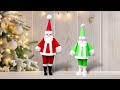 How to make Paper Santa Craft – Unreal Easy 🎅 / Christmas home decor / paper craft tutorial