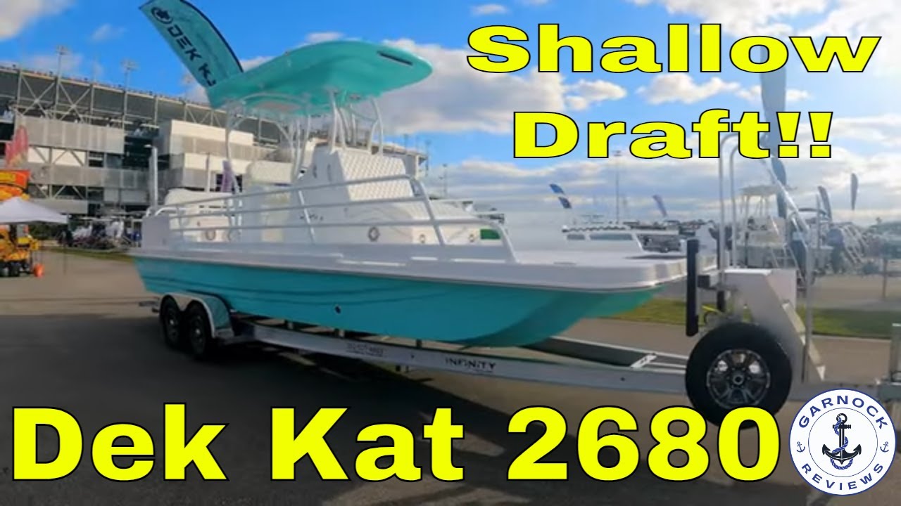 (2023) Dek Kat 2680 High Performance Catamaran Deck Boat YouTube