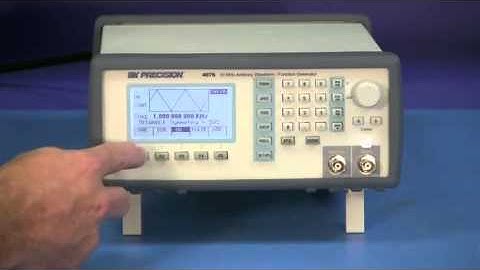 BK Precision Model 4076 - 50 MHz Arbitrary Waveform - Function Generator Demo