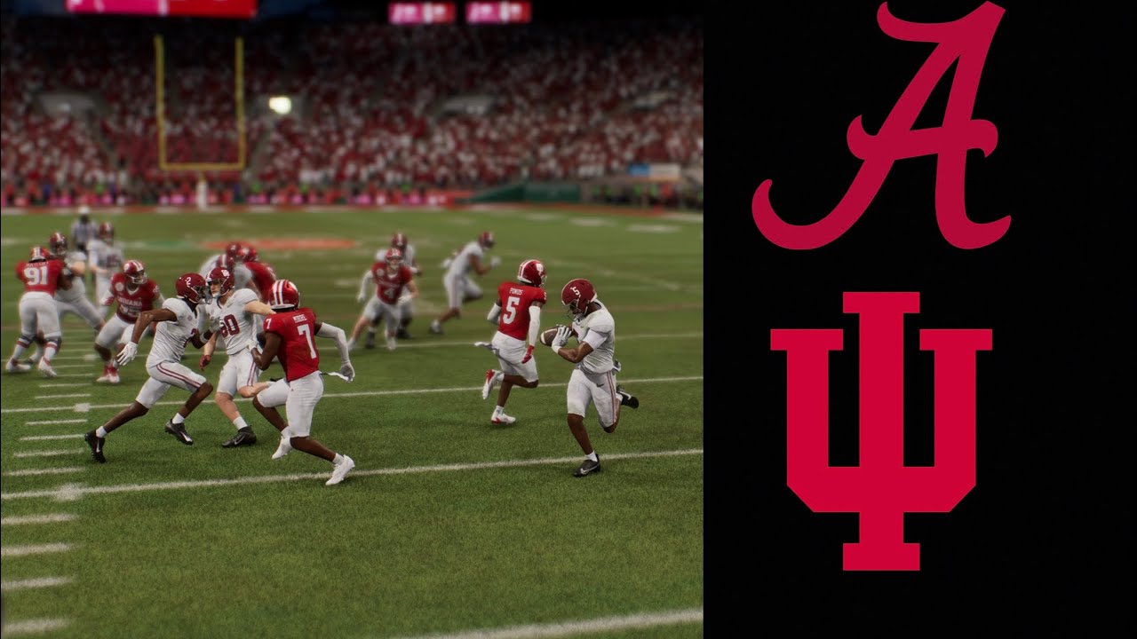 College Football 26 | Alabama Crimson Tides vs Indiana Hoosiers | Rose ...