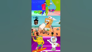 Spongebob Squrepants ⚡ Patrick ⚡Bro Hacker ⚡ Cho Cho Charles ⏩ Tiles Hop #coffindance #shorts #9