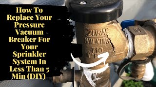 DIYHow To Replace Your Pressure Vacuum Breaker For Your Sprinkler System In Less Than 5 Min! #viral