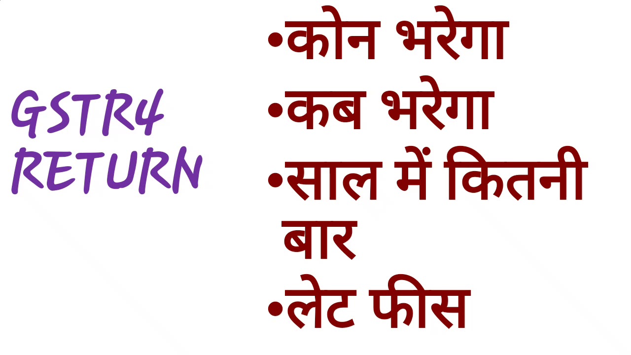 GSTR4 RETURN KYA H, LATE FEES, REVISE, LAST DATE, ANNUAL, WHAT, COMPOSITION, RETURN,  HINDI, BALA