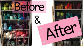 DIY Yarn Organization / Yarn Storage Ideas