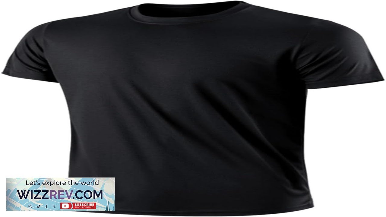 Mens Active Quick Dry Crew Neck T Shirts Athletic Running Gym