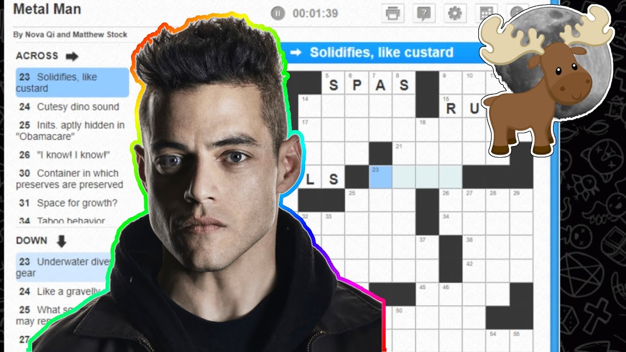Crossword Time! 'Metal Man' Puzzle from April 7 2022 Axis & Alloys