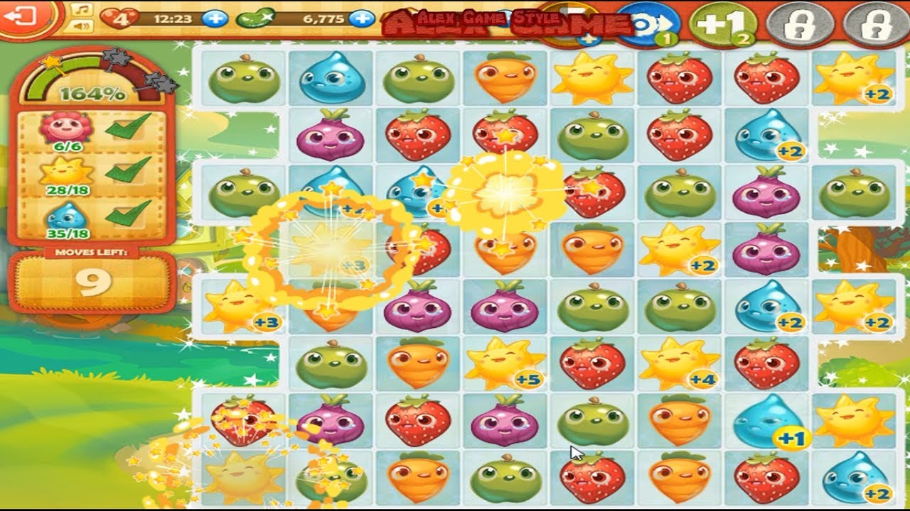 Farm Heroes Saga Level 18 Only 3 StarS (Уровень 18)