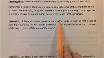 5.13 Using Factoring to Solve Problems