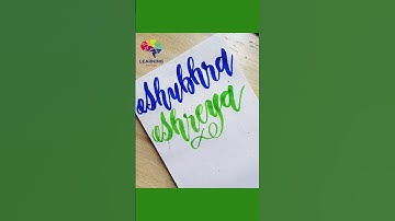 write your name in comment box | name Calligraphy #shorts #shubhra #shreya #shrawani #sanskruti