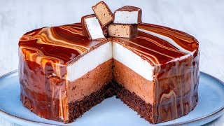 “Bird’s milk” cake with souffle in 2 colors - the star for festive meals