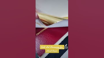 [Tiktok] Gold stamping process for Hard cover