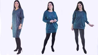 Как сшить платье 3в1? Платье-туника-джемпер своими руками видео