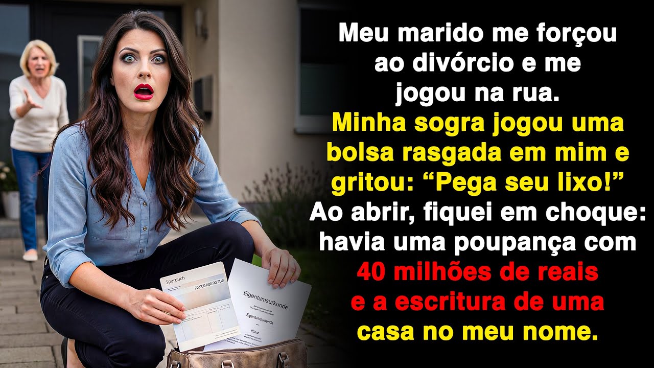 Meu marido me forçou ao divórcio. Minha sogra jogou uma bolsa. Quando abri…