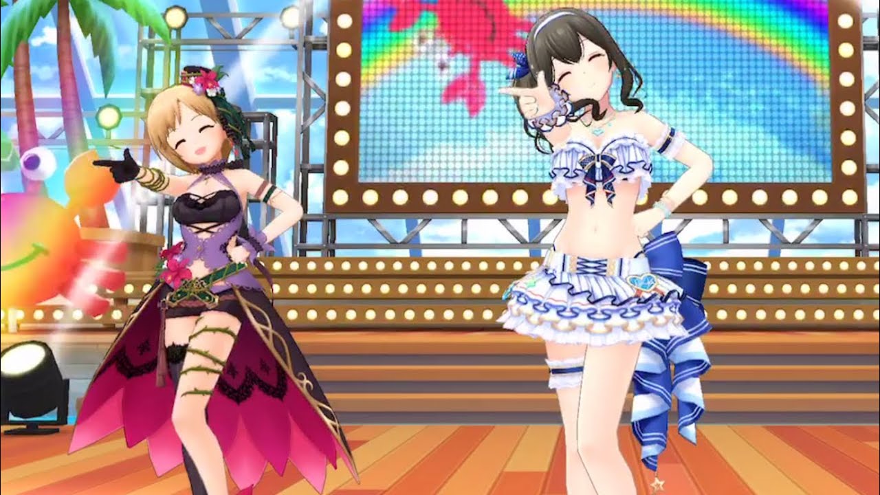 デレステ サマカニ Mv 鷺沢文香 相葉夕美 新衣装 Ver Youtube