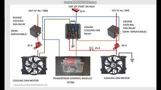 BRUSH TYPE COOLING FAN WIRING DIAGRAM FORD RAPTOR F-150. @cheftruckmechanic