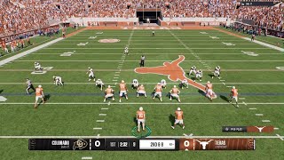 College Football 25 Stutter Step Juke Touchdown Texas Longhorns