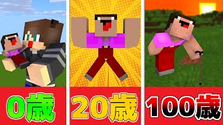 5秒に一回年を取る世界で生き残ることはできるのか！！【マイクラ】【マインクラフト】